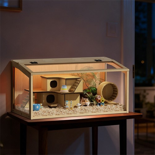 Wooden hamster cage mouse - xl,