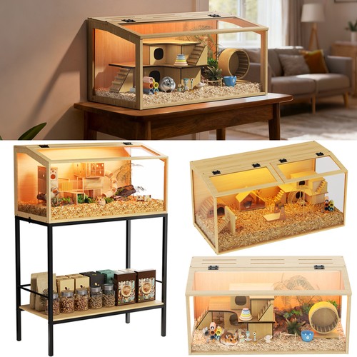 Premium wood hamster cage - hamster, with
