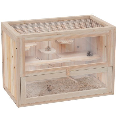 Pawhut levels wooden hamster - pawhut,