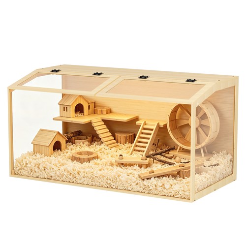 Bingopaw wooden hamster cage - wooden,