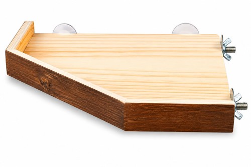 Pet ting natural wood corner - natural,